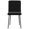 vidaXL Dining Chairs 4 pcs Black Velvet