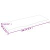 vidaXL Wall Shelf Light Brown 100x40x(2-4) cm Treated Solid Wood Oak