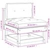 vidaXL Middle Sofa with Cushions White Solid Wood Pine