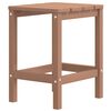 vidaXL Garden Adirondack Chair with Footstool & Table HDPE Brown