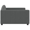 vidaXL Day Bed without Mattress Dark Grey 100x190 cm Fabric