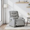 vidaXL Electric Massage Recliner Chair Light Grey Fabric