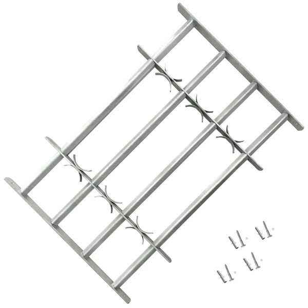 vidaXL Adjustable Security Grilles for Windows 2 pcs 1000-1500 mm