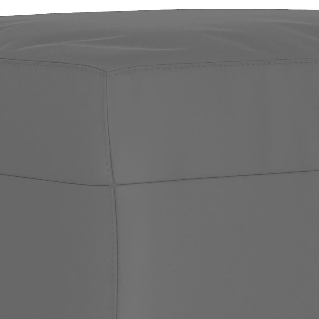 vidaXL Footstool Dark Grey 60x50x41 cm Microfibre Fabric