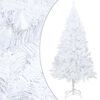 vidaXL Artificial Pre-lit Christmas Tree with Ball Set White 120 cm PVC