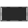 vidaXL Coffee Table Transparent and Black 120x60x35 cm Tempered Glass