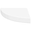vidaXL Floating Corner Shelf White 25x25x3.8 cm MDF