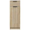 vidaXL Bathroom Cabinet Sonoma Oak 32x33.5x90 cm Engineered Wood