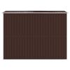 vidaXL Garden Shed Dark Brown 192x274x223 cm Galvanised Steel