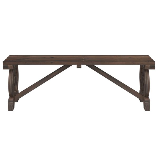vidaXL Garden Bench 115 cm Solid Wood Fir