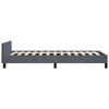 vidaXL Bed Frame without Mattress Dark Grey 100x203 cm Velvet