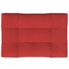 vidaXL Pallet Cushion Red 120x80x12 cm Fabric