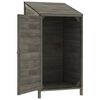 vidaXL Garden Shed Anthracite 55x52x112 cm Solid Wood Fir