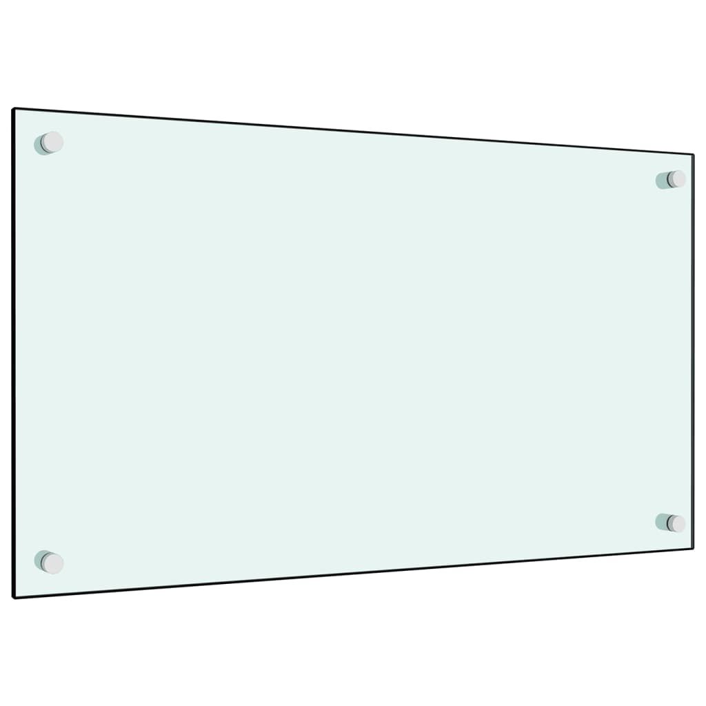 vidaXL Kitchen Backsplashes 2 pcs White 70x50 cm Tempered Glass