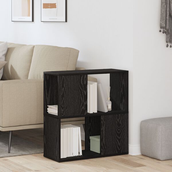 vidaXL Entertainment Center Black 60 x 24 x 63 cm Engineered wood