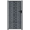 vidaXL Garden Gate Anthracite 105x205 cm Steel Square Design