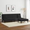 vidaXL 2 Piece Sofa Set with Pillows Black Velvet