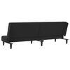 vidaXL 2-Seater Sofa Bed Black Velvet