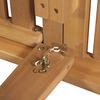 vidaXL Folding Sun Lounger with Cushion Solid Acacia Wood
