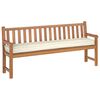 vidaXL Pallet Cushion Cream 200 x 40 x 8 cm Oxford Fbric