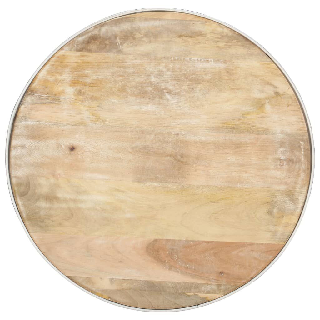 vidaXL Coffee Table White 68x68x36 cm Solid Mango Wood
