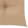 vidaXL Garden Chairs with Beige Cushions 3 pcs Solid Teak Wood