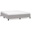vidaXL Bed Frame without Mattress Light Grey 193x203 cm King Fabric