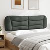 vidaXL Headboard Cushion "Hvar" Dark Grey 183 cm King Fabric