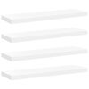 vidaXL Floating Wall Shelves 4 pcs White 80x23.5x3.8 cm MDF