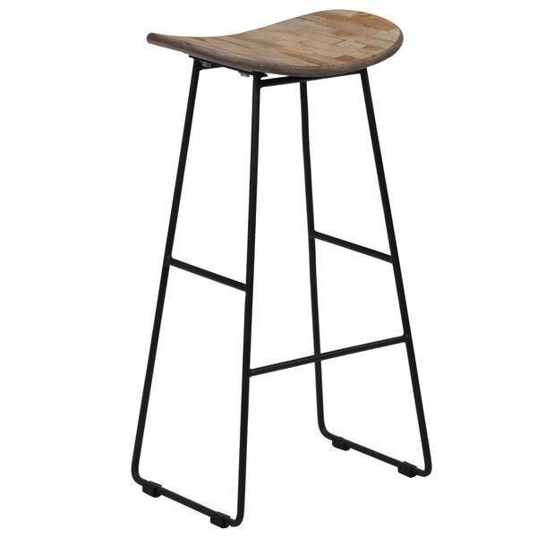 vidaXL Bar Chairs 2 pcs Reclaimed Teak