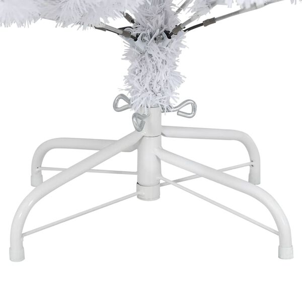 vidaXL Artificial Hinged Christmas Tree with Stand White 120 cm