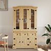 vidaXL Highboard Corona Brown 112x43x196 cm Solid Wood Mexican Pine