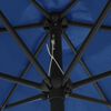 vidaXL Garden Parasol with Aluminium Pole 270x246 cm Azure Blue