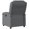 vidaXL Recliner Chair Grey Faux Leather