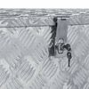 vidaXL Aluminium Box 110.5x38.5x40 cm Silver