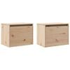 vidaXL Wall Cabinets 2 pcs 45x30x35 cm Solid Pinewood