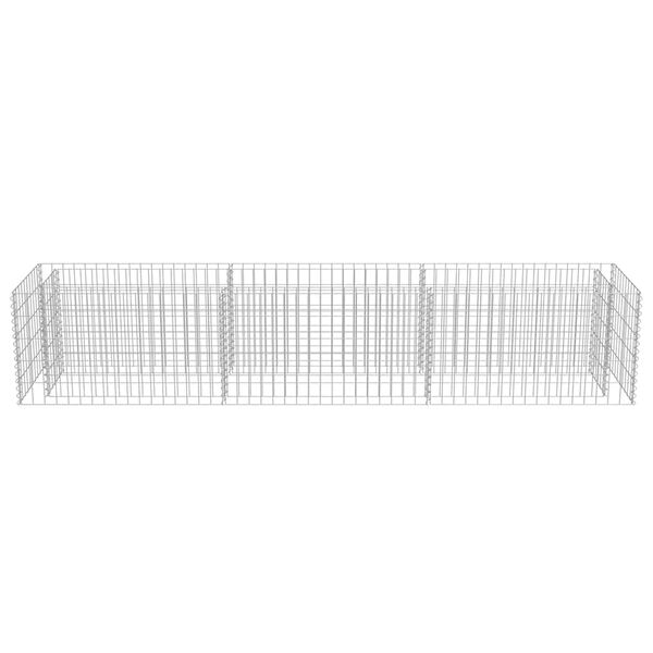 vidaXL Gabion Raised Bed Galvanised Steel 270x50x50 cm