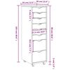 vidaXL Rolling Cabinet with Drawers MOSS Grey Solid Wood Pine