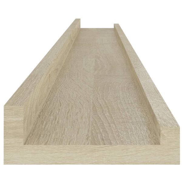 vidaXL Wall Shelves 2 pcs Sonoma Oak 100x9x3 cm