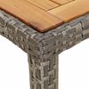 vidaXL Garden Table Grey 90 x 90 x 75 cm Poly Rattan