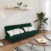 vidaXL 2-Seater Sofa Bed Dark Green Velvet