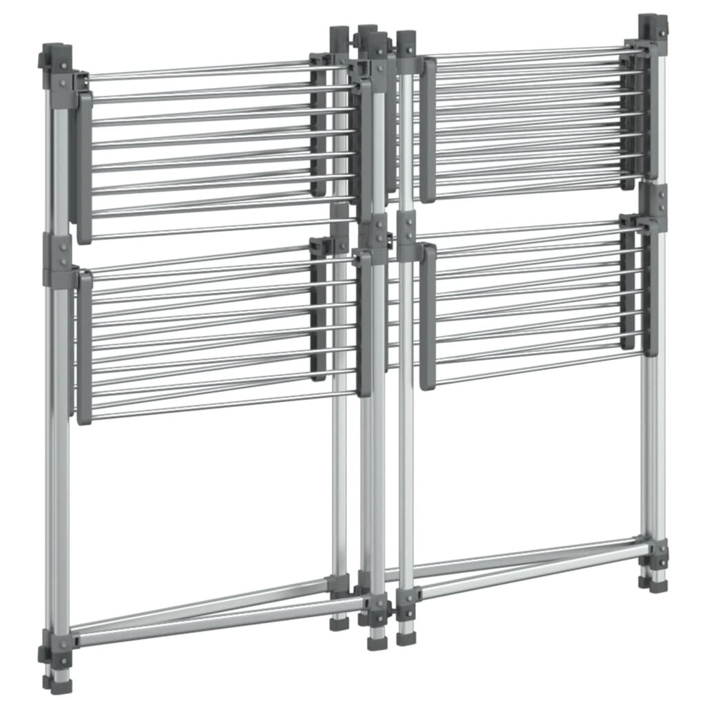 vidaXL Laundry Drying Rack 107x107x120 cm Aluminium