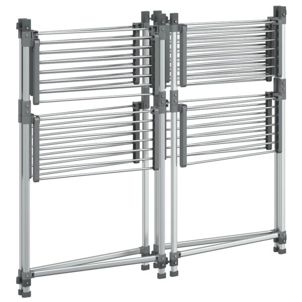 vidaXL Laundry Drying Rack 107x107x120 cm Aluminium