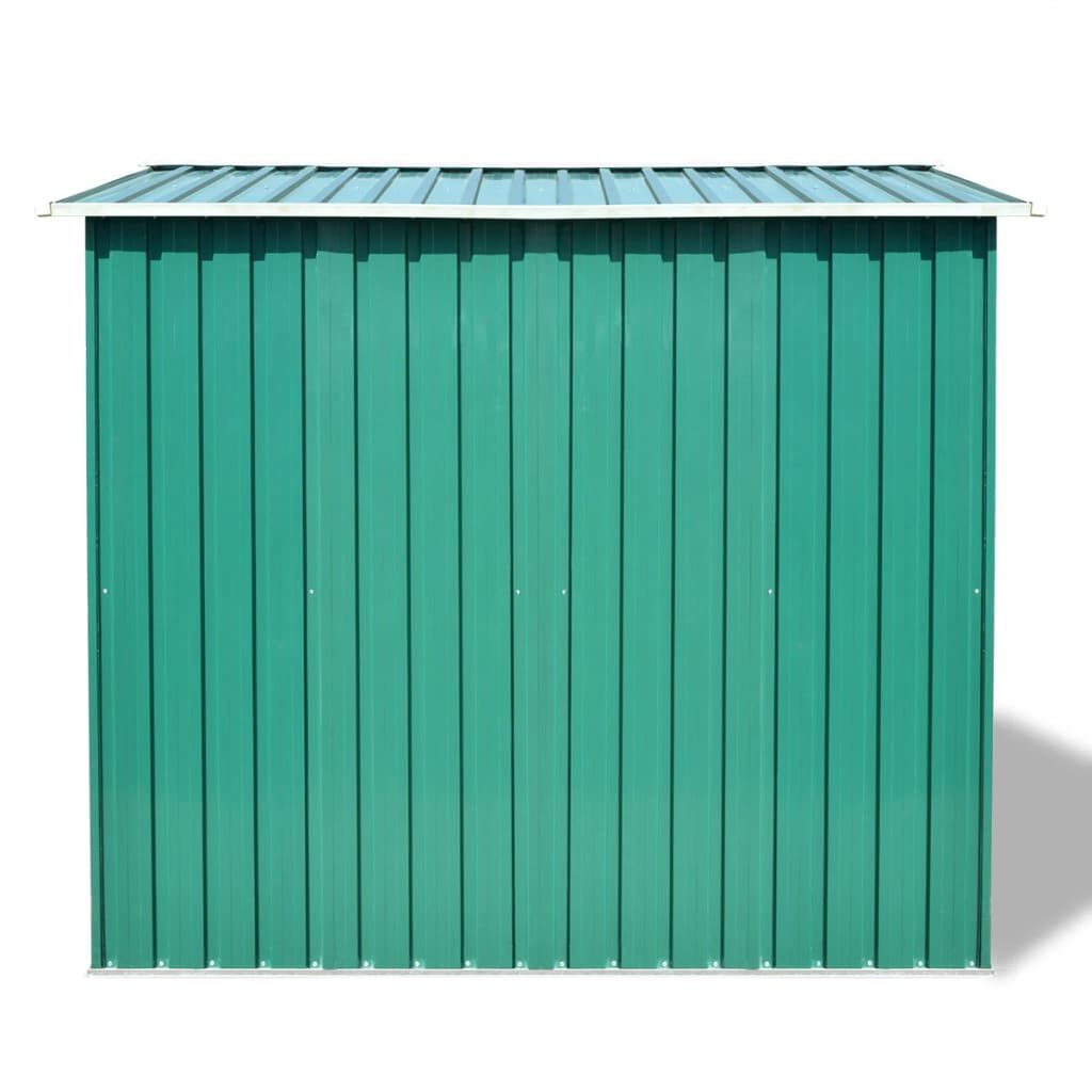 vidaXL Garden Storage Shed Green Metal 257x205x178 cm