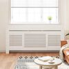 vidaXL MDF Radiator Cover White 205 cm