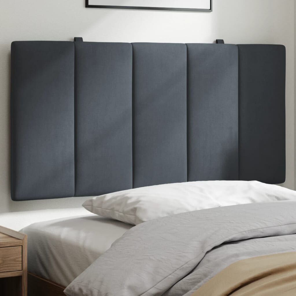 vidaXL Headboard Cushion "Hanko" Dark Grey 100 cm Velvet