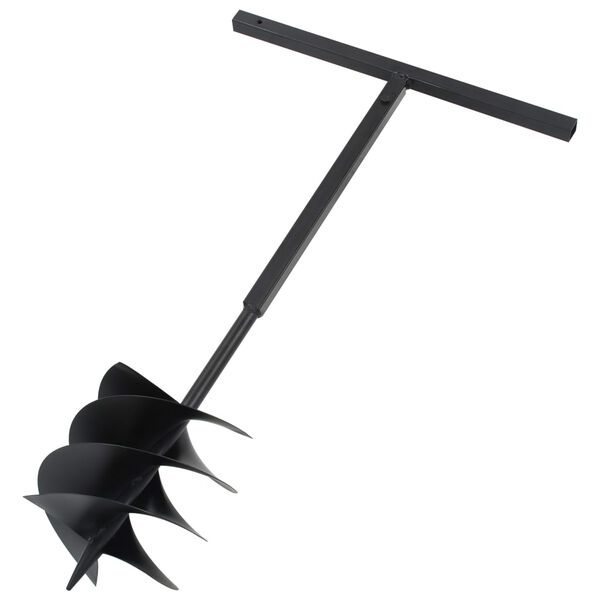 vidaXL Ground Drill with Handle 250 mm with Extension Tube 4 m Steel