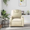 vidaXL Recliner Chair Cream Faux Leather