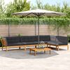 vidaXL 5 Piece Garden Pallet Sofa Set with Cushions Solid Wood Acacia