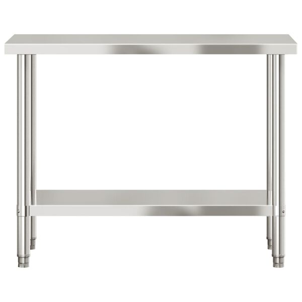vidaXL Kitchen Work Table 110x55x85 cm Stainless Steel